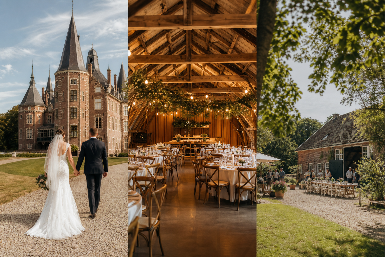 Trouwlocatie ideeën: van kasteel tot boerderij